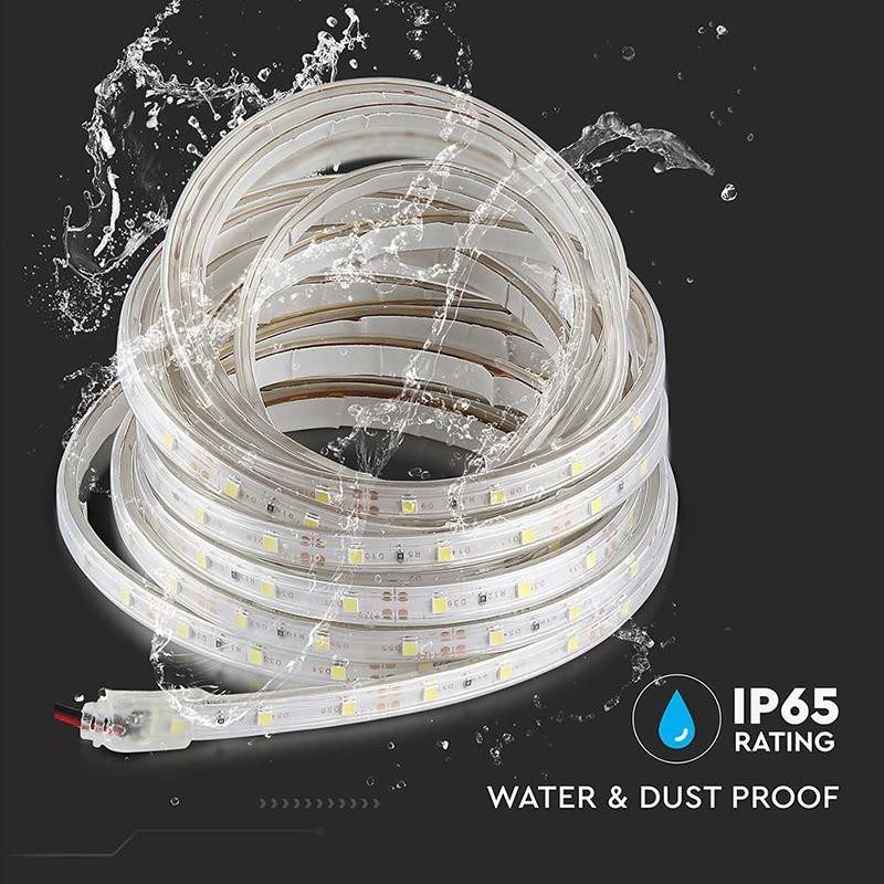 Banda Led Smd3528 12v 32w M 60led M 420lm M Albastru Ip65 5m V Tac Sku 212035