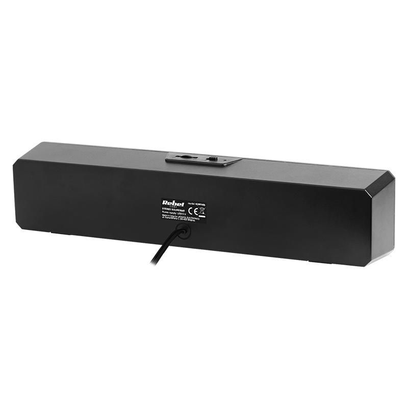 Boxa Soundbar Pc Rebel 2x3w Kom1165