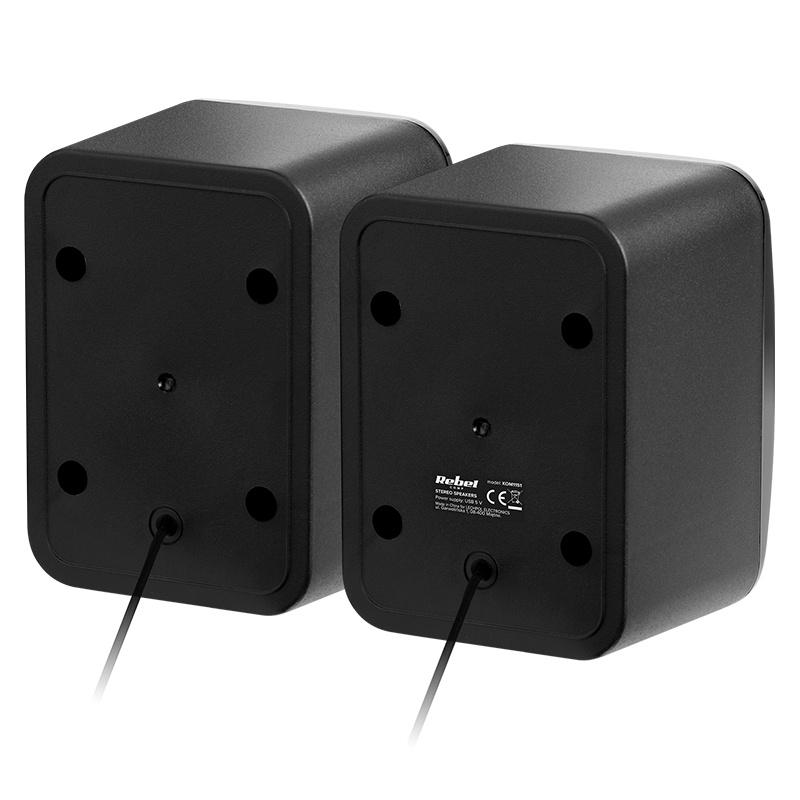 Boxe PC 2.0 2x3W alimentare USB 5V control volum CS-15 REBEL 1 Boxe Pc 20 2x3w Alimentare Usb 5v Control Volum Cs 15 Rebel