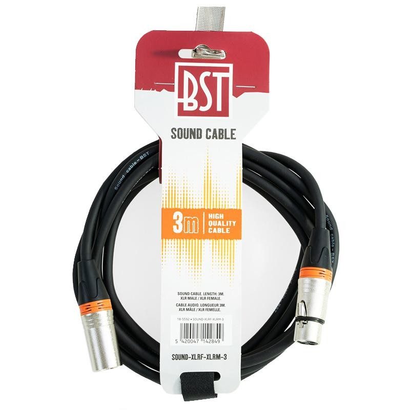 Cablu Audio Profesional Xlr Tata Xlr Mama 3m 18 5592 Bst