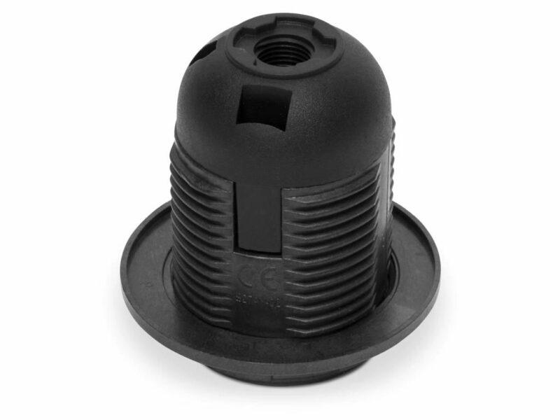Dulie E27 Plastic Negru Cu Inel Oe 27k Plastrol
