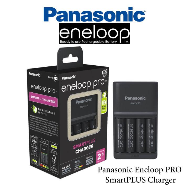 Panasonic Eneloop Chargeur SmartPlus Avec 4 Piles AA 2000 MAh