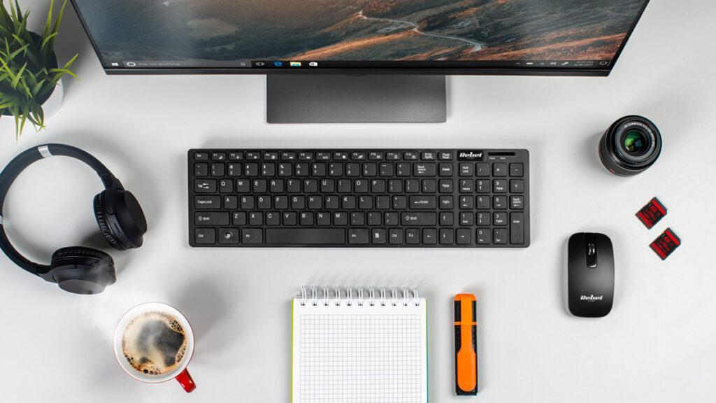 Kit Tastatura Si Mouse Wireless Ws300 Rebel Kom1002