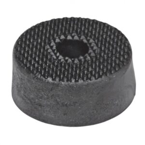 Picior cauciuc boxa R37x15mm montabil cu surub R5mm cauciuc masiv saiba metalica 1buc HT 3123 HOME