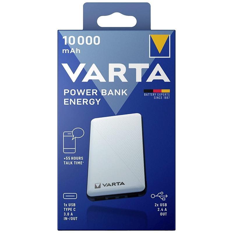 Power Bank VARTA 57976 Fast Energy 10000mAh 2x USB QC3.0 1x USB TYPE-C PD Power Bank VARTA 57976 Fast Energy 10000mAh 2x USB QC3.0 1x USB TYPE-C PD
