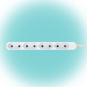Prelungitor electric Euro 4 prize 5m 2300W alb Home NV 4E-5/WH