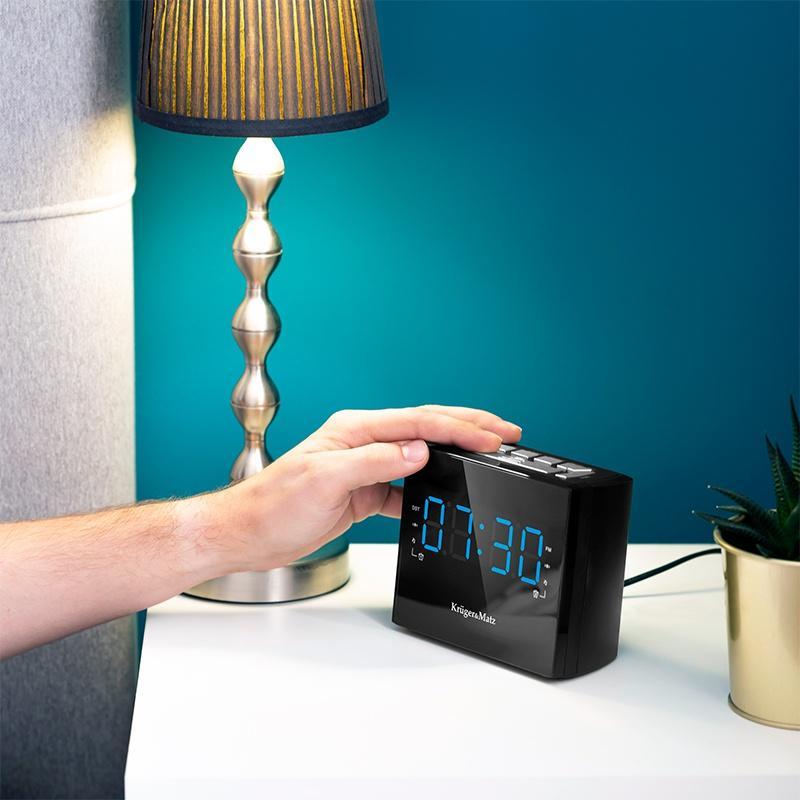 Radio Fm Cu Ceas Desteptator Krugermatz Km0821 Afisaj Led