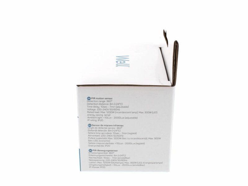 Senzor De Miscare Infrarosu Pe Tavan Well Sens Pir C02 Wl