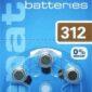 Set baterii auditive 312 ZA312 PR41 Renata 6buc/blister