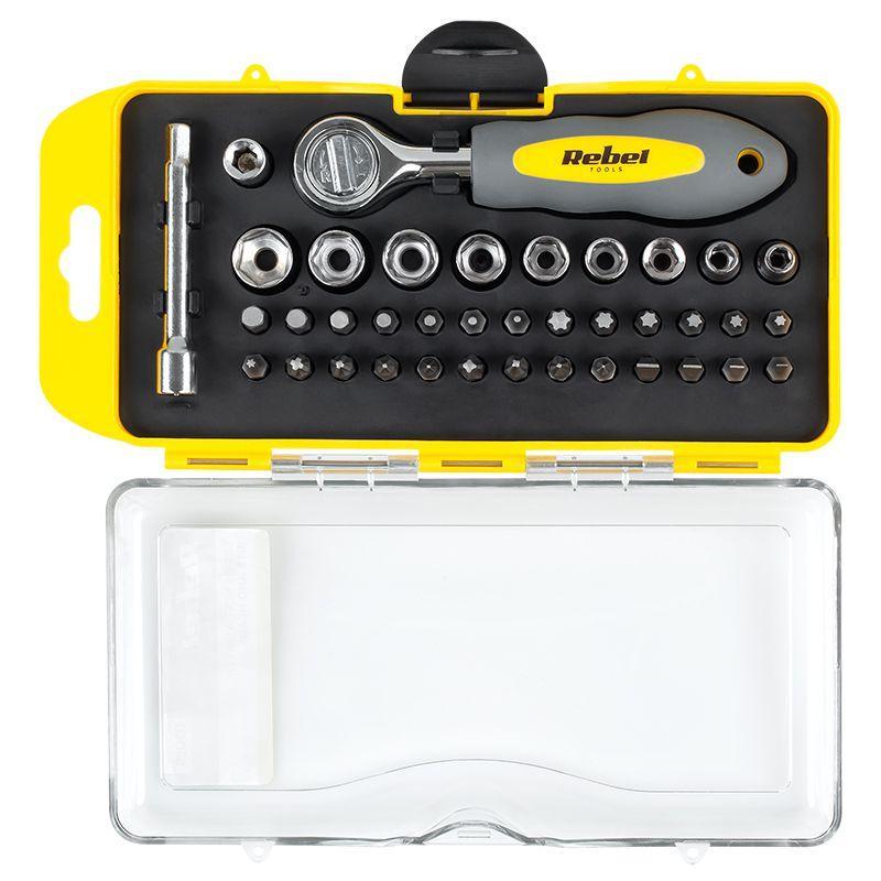 Set Biti Cu Cheie Clichet 38 Piese Rebel Rb 1104