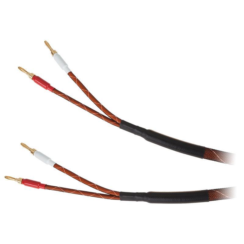 Set Cabluri Difuzor Cu Mufe Banana 4mm X2 Conductor Cupru 15awg 16mm2 5m Krugermatz Km0335 5m