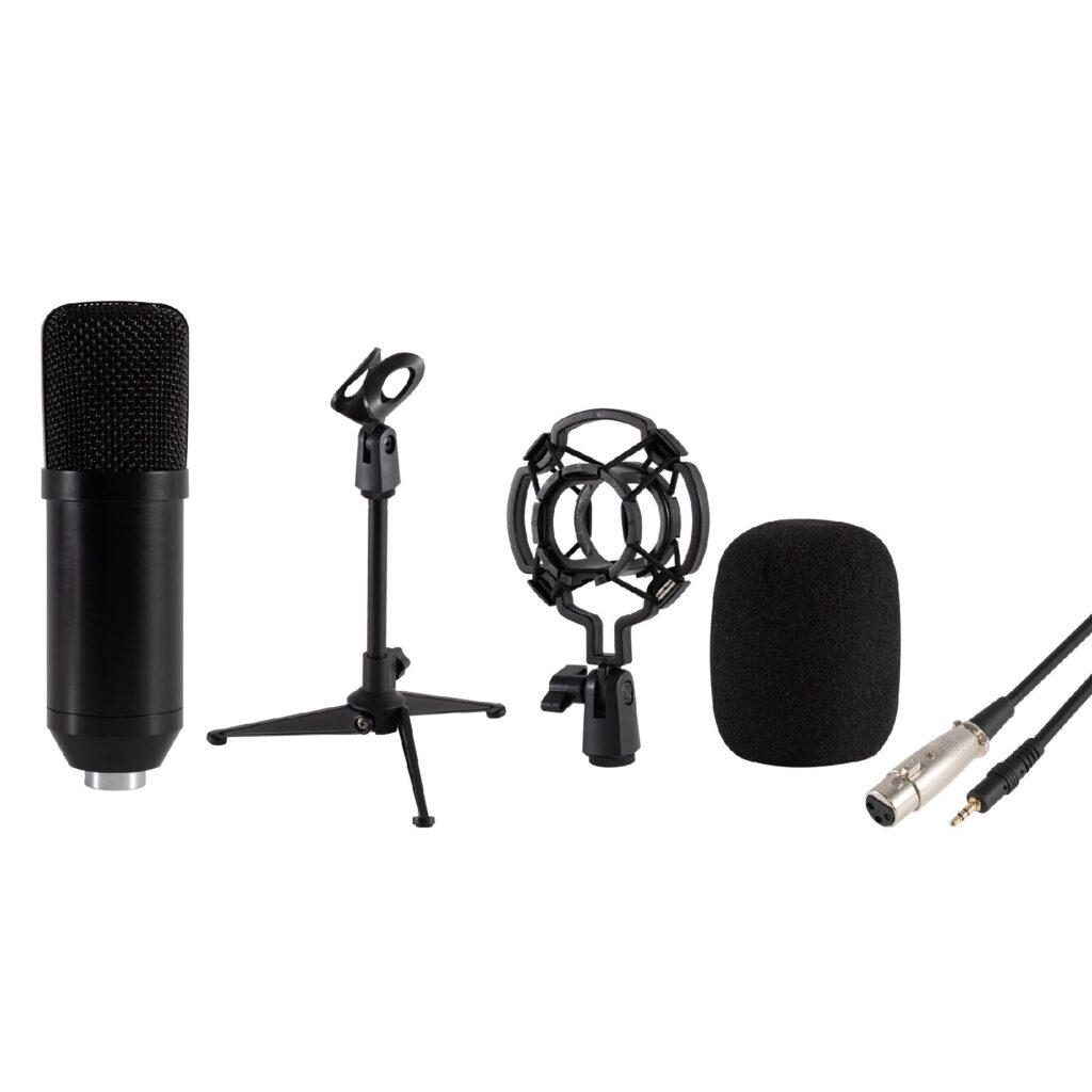 Set Microfon Profesional De Studio Tripod Cablu Xlr 35 Mm Sal M 12