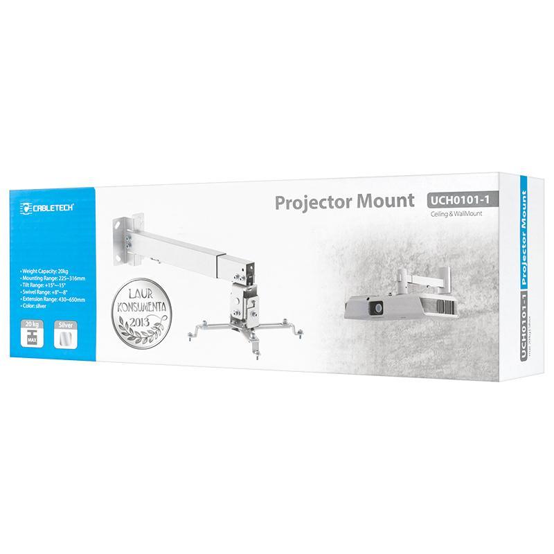 Suport Proiector Perete Tavan Argintiu Uch0101 1 Cabletech