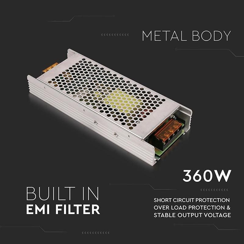Sursa Alimentare Banda Led 24v 360w 15a Ip20 V Tac Sku 3275