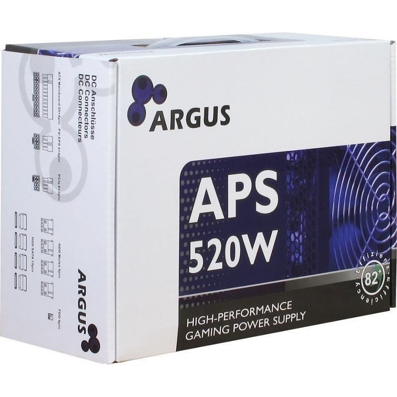 Sursa Pc Inter Tech Argus 520w Psu Ventilator Silentios 120mm Control Termic Automat Aps 520w