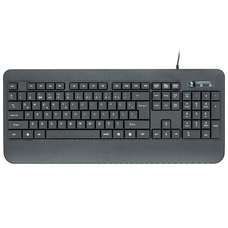 Tastatura Silentioasa Cu Fir Usb K110 Platinet Pmk110b