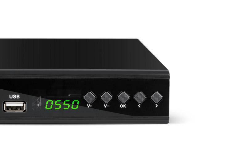 Tuner Digital Terestru Dvb T2 C H265 Cabletech Urz0336b