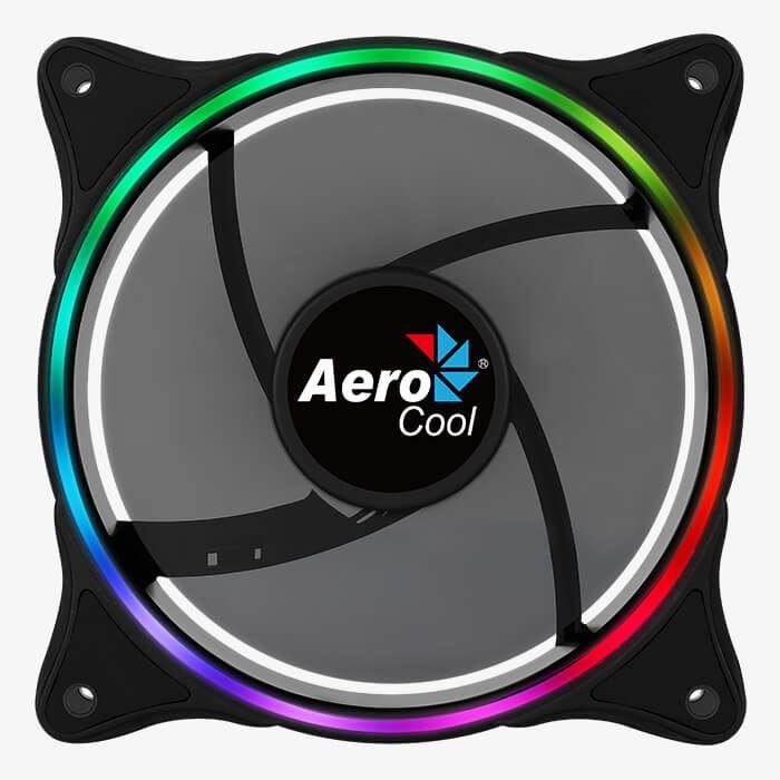 Ventilator Aerocool Eclipse 120x120x25mm 12v Iluminare Argb 12led Uri Rulmenti Hydraulic Bearing Sistem Anti Vibratii 1200rpm E