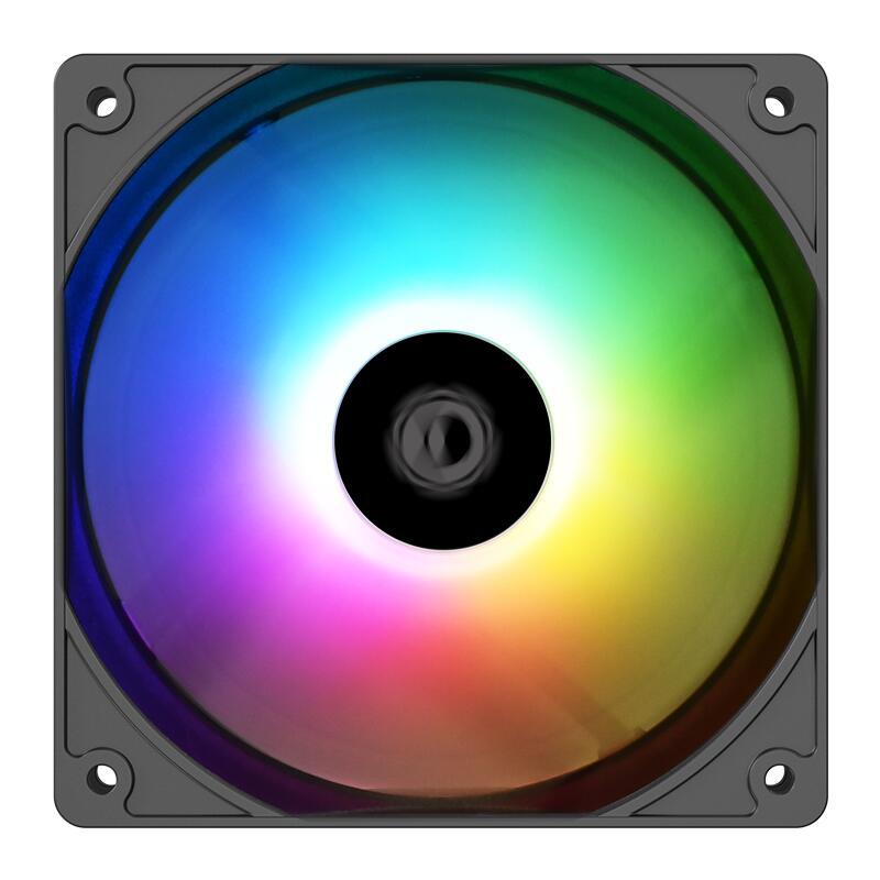 Ventilator Id Cooling Pn 7 120x120x25mm 12v Negru Argb Hydraulic Bearing Anti Vibratii 700 1500rpm 4pin Pwm Si 3pin Fan Pn 7