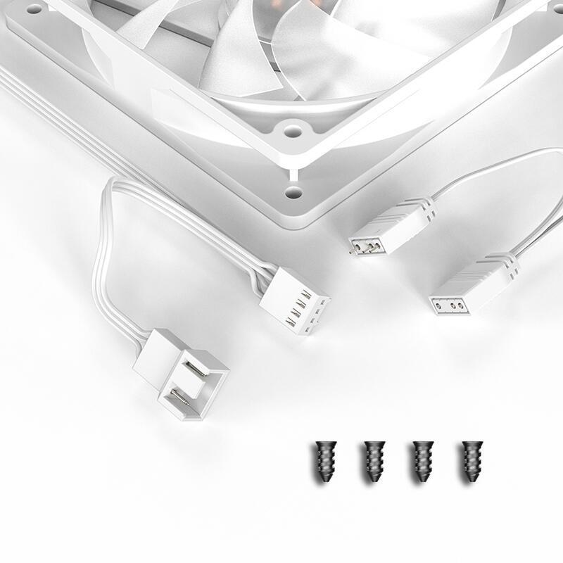 Ventilator Id Cooling Xf 120 120mm 12v Alb Argb Hydraulic Bearing Anti Vibratii 500 1500rpm 4pin 3pin Xf 120 Argb W