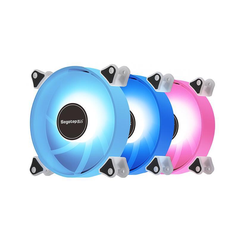 Ventilator Segotep Hb 12 120x120x25mm 12v Negru Argb Led Hydraulic Bearing Anti Vibratii 600 1800rpm 4pin 3pin Romantic 12