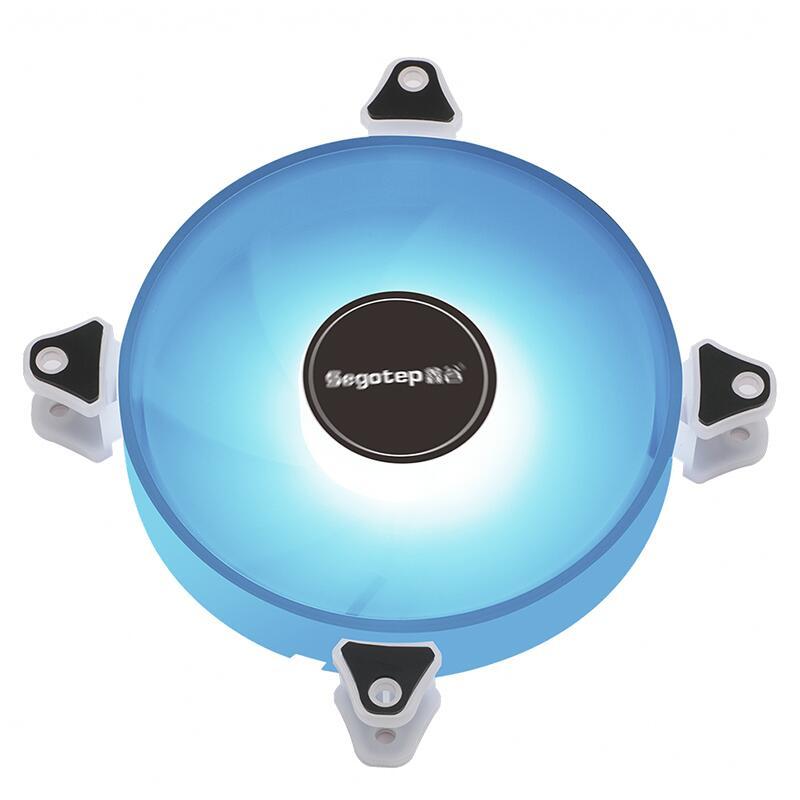 Ventilator Segotep Hb 12 120x120x25mm 12v Negru Argb Led Hydraulic Bearing Anti Vibratii 600 1800rpm 4pin 3pin Romantic 12