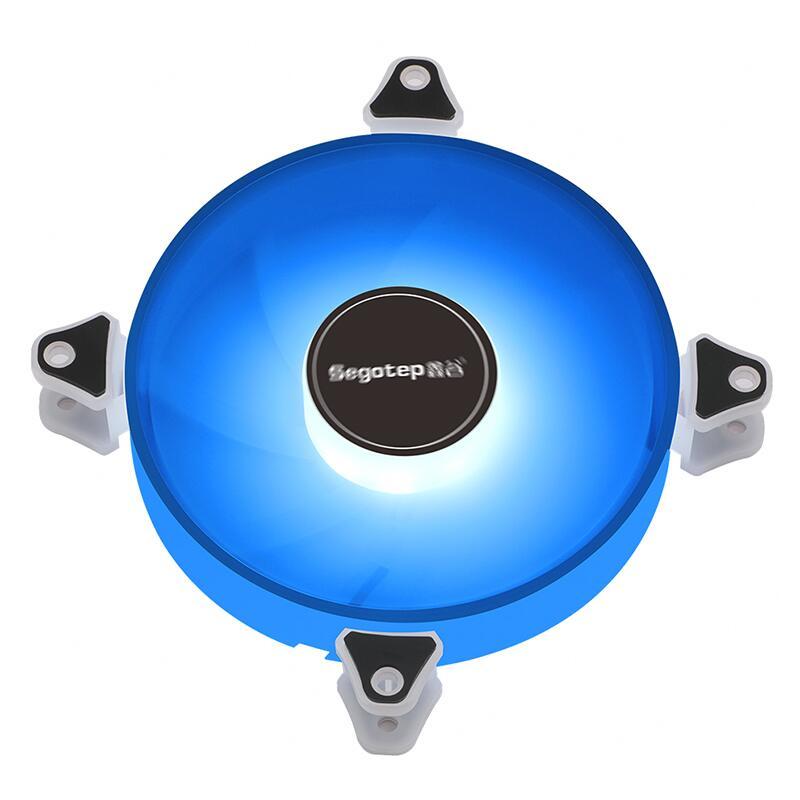 Ventilator Segotep Hb 12 120x120x25mm 12v Negru Argb Led Hydraulic Bearing Anti Vibratii 600 1800rpm 4pin 3pin Romantic 12