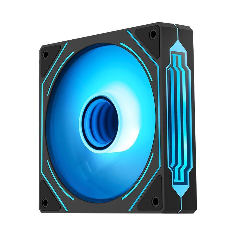 Ventilator Segotep Hb 12 120x120x25mm 12v Negru Argb Led Rulment De Tip Hydraulic Bearing Anti Vibratii 600 1800rpm 4pin 3pin Hb