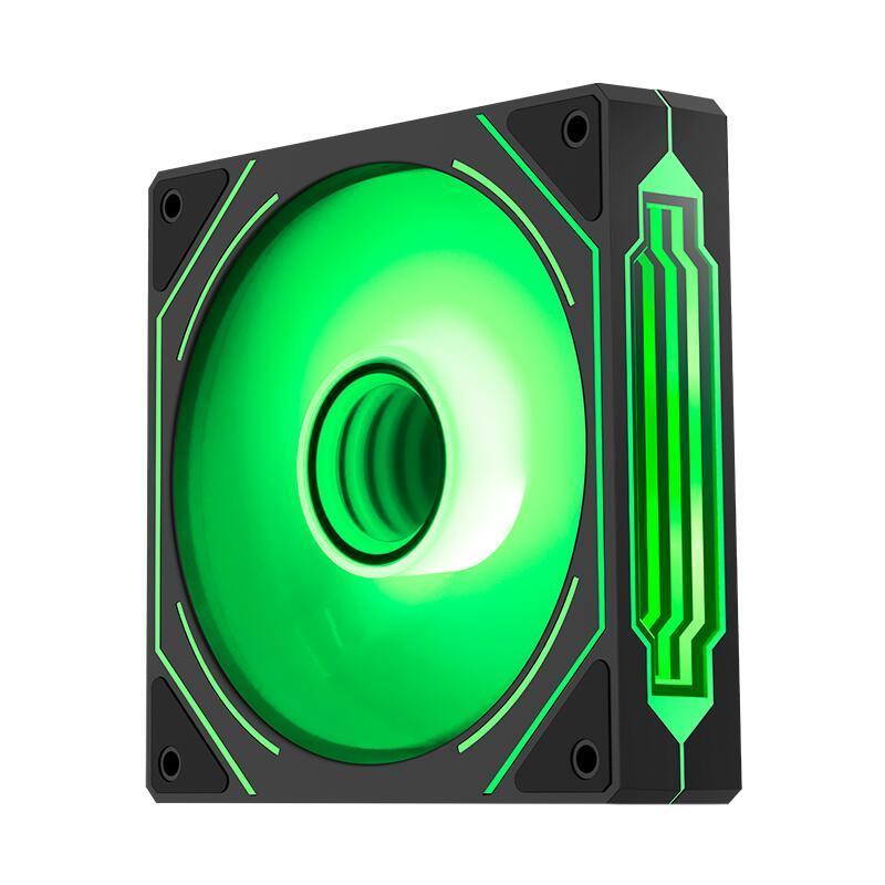 Ventilator Segotep Hb 12 120x120x25mm 12v Negru Argb Led Rulment De Tip Hydraulic Bearing Anti Vibratii 600 1800rpm 4pin 3pin Hb