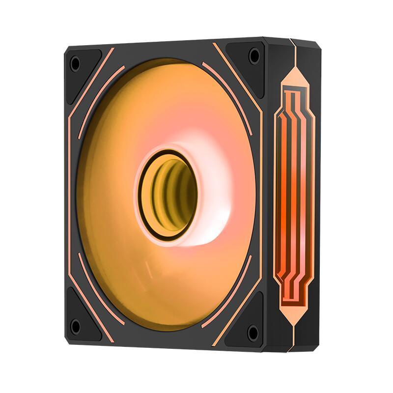 Ventilator Segotep Hb 12 120x120x25mm 12v Negru Argb Led Rulment De Tip Hydraulic Bearing Anti Vibratii 600 1800rpm 4pin 3pin Hb