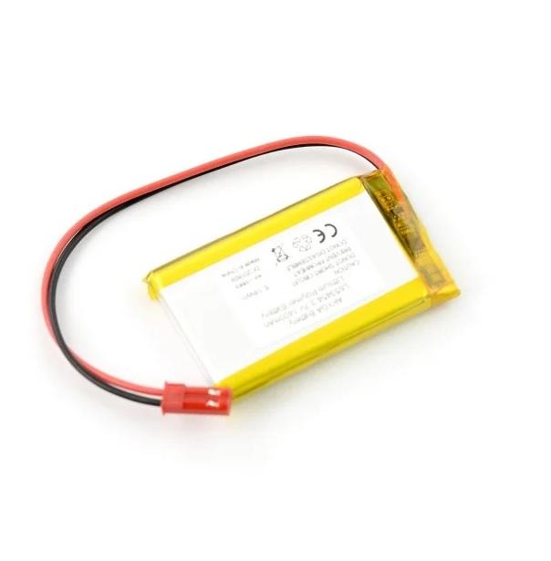 Acumulator Lithium Poliymer 14160 1400mah 1s 37v Fir Cu Conector Jst Bec 54x34x7mm Akyga Battery