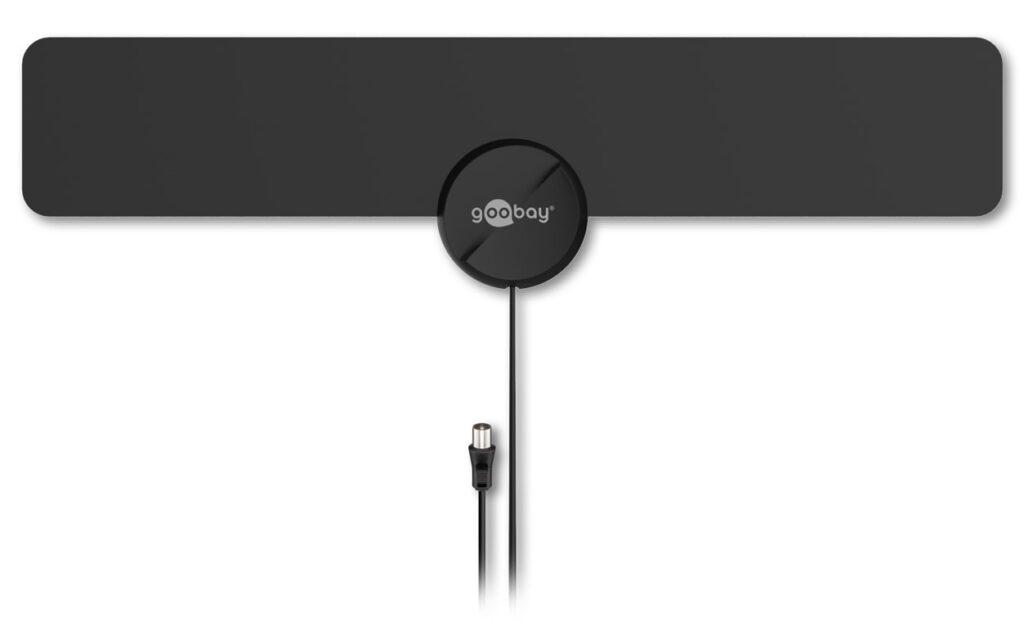 Antena De Interior Full Hd Ultra Plata 16dbi Filtru Gsm Lte 4g Dvb T Dvb T2 Activa Goobay 67183