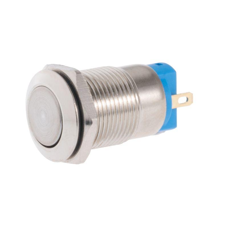 Buton Antivandal Off On 3a 250vac Fara Retinere 12mm Metal