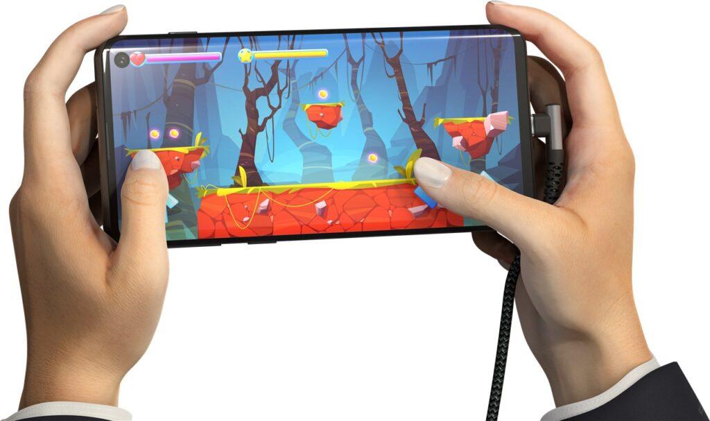 Cablu Elegant Extra Robust Textil Usb20 Type C 90 Grade Usb Type C 2m 60w Mufe Metalice Goobay 64660