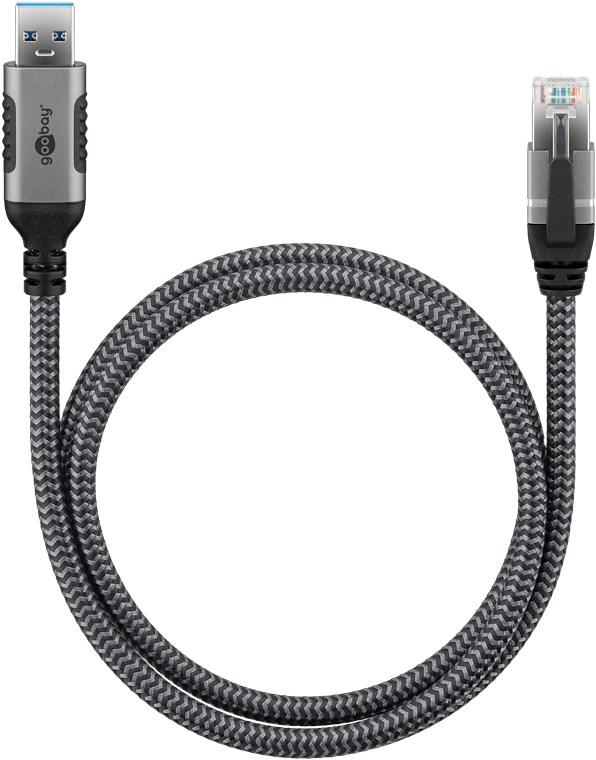 Cablu Lan Ethernet Usb A 30 La Rj45 15m Cat6 Gbit S Negru Goobay 70497