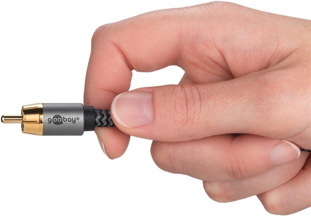 Cablu Subwoofer Premium Flexibil Rca Y 2m Rca Tata 2x Rca Tata Negru Goobay Plus 65300