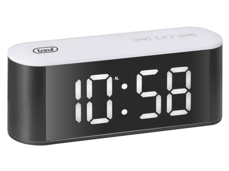 Ceas De Masa Cu Alarma Termometru Alb Trevi Ec 883 Bl