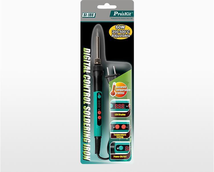 Ciocan De Lipit Afisaj Digital Control Temperatura 60w Proskit Si 186f