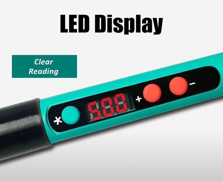 Ciocan De Lipit Afisaj Digital Control Temperatura 60w Proskit Si 186f