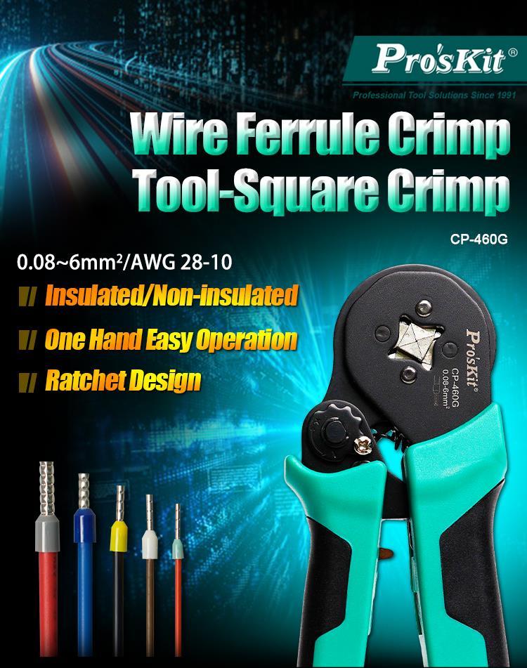 Cleste Sertizat Profil Patrat 156mm Proskit Cp 460g