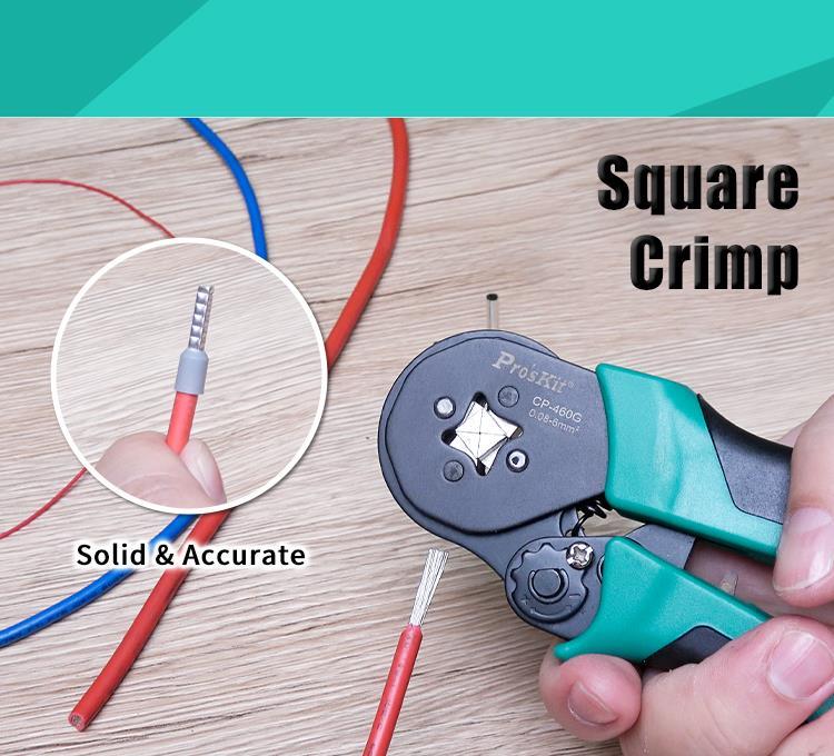 Cleste Sertizat Profil Patrat 156mm Proskit Cp 460g