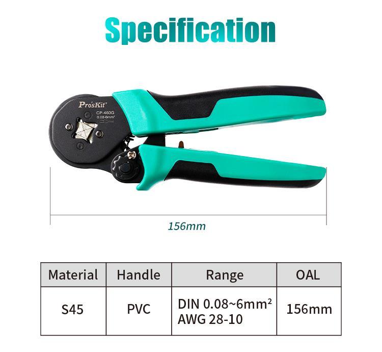 Cleste Sertizat Profil Patrat 156mm Proskit Cp 460g