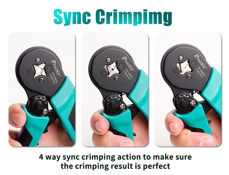 Cleste Sertizat Profil Patrat 156mm Proskit Cp 460g