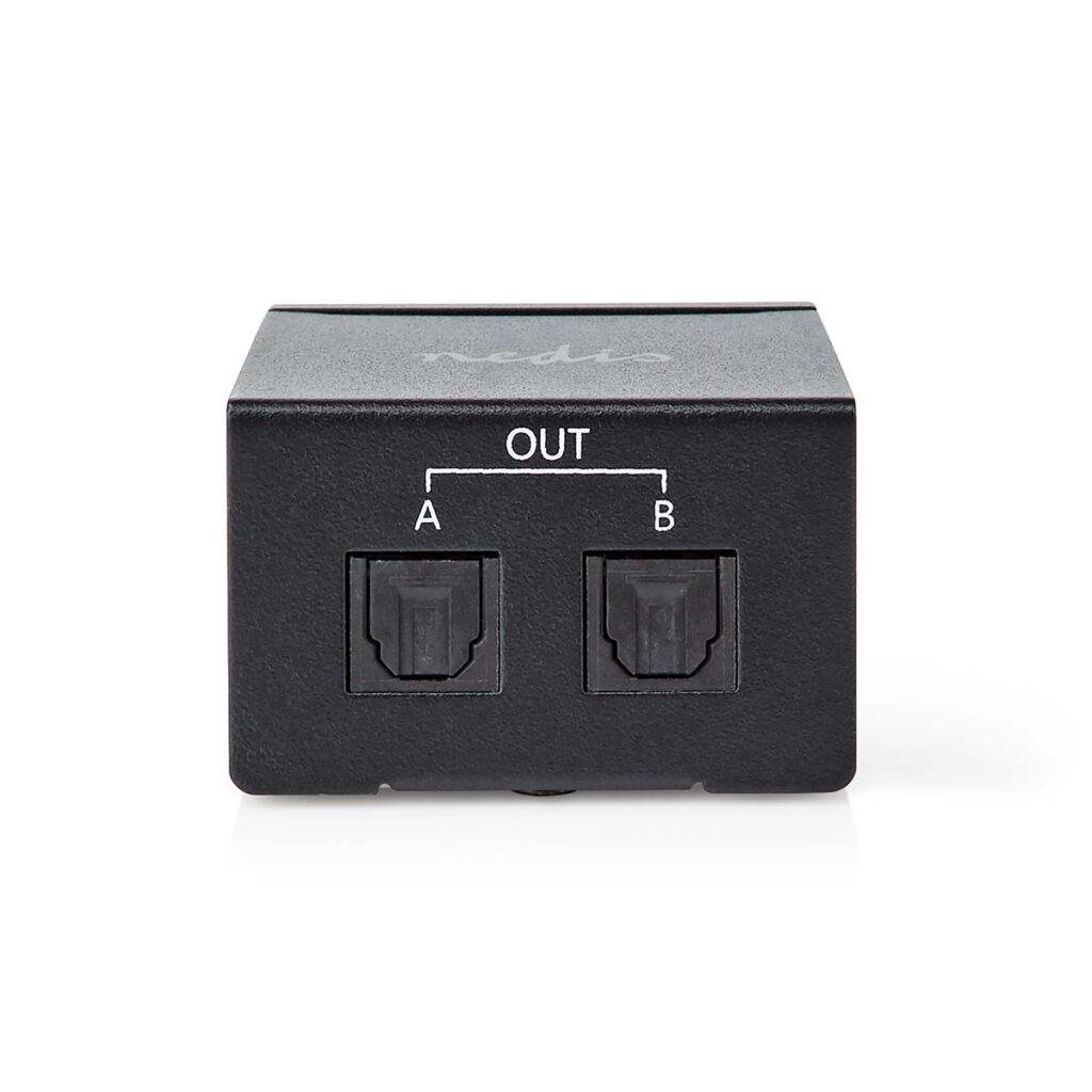 Splitter Audio 1x Toslink Mama La 2x Toslink Mama Negru Nedis Aspl2512bk
