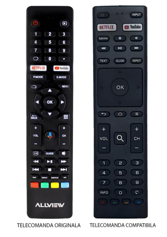 Telecomanda Compatibila Tv Allview 50eplay6100 U 43eplay6100 U Ir 1140 397 1