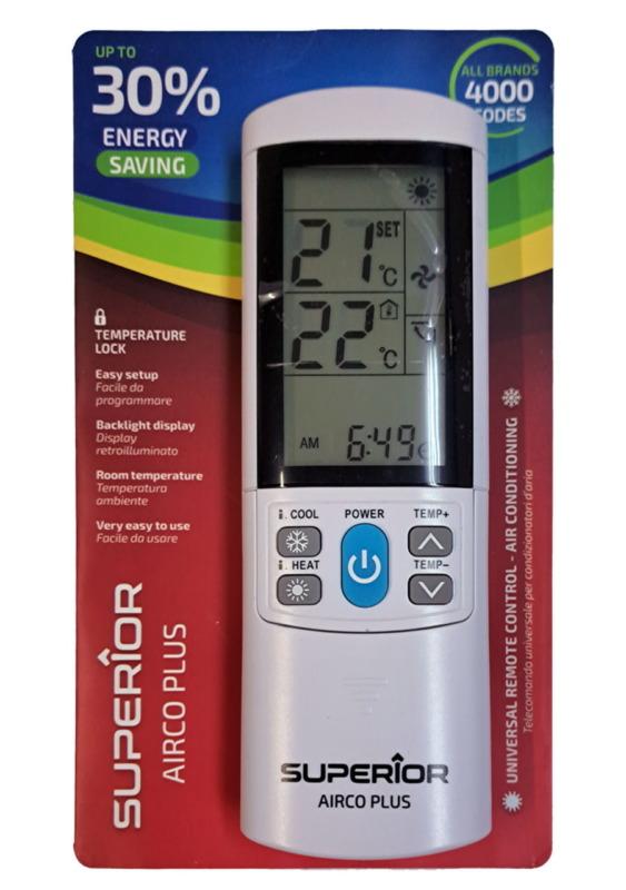 Telecomanda Universala 4000 Coduri Pentru Aer Conditionat Airco Plus Blocaj Temperatura Temperature Lock Display Luminat Afisa