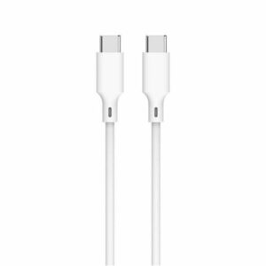 Cablu 2.0 USB TYPE C - USB TYPE C PD 60W 1m alb Well CABLE-USBC/USBC-1WE06-WL