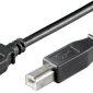 Cablu USB2.0 A tata - USB B tata 1.8m pentru imprimante conductori interni 2xAWG28 2xAWG28 cupru