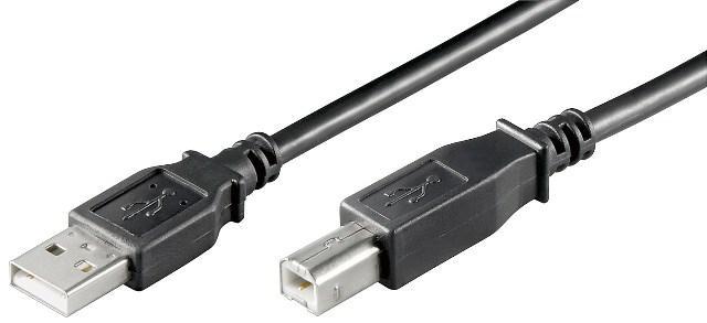 Cablu USB2.0 A tata - USB B tata 1.8m pentru imprimante conductori interni 2xAWG28 2xAWG28 cupru