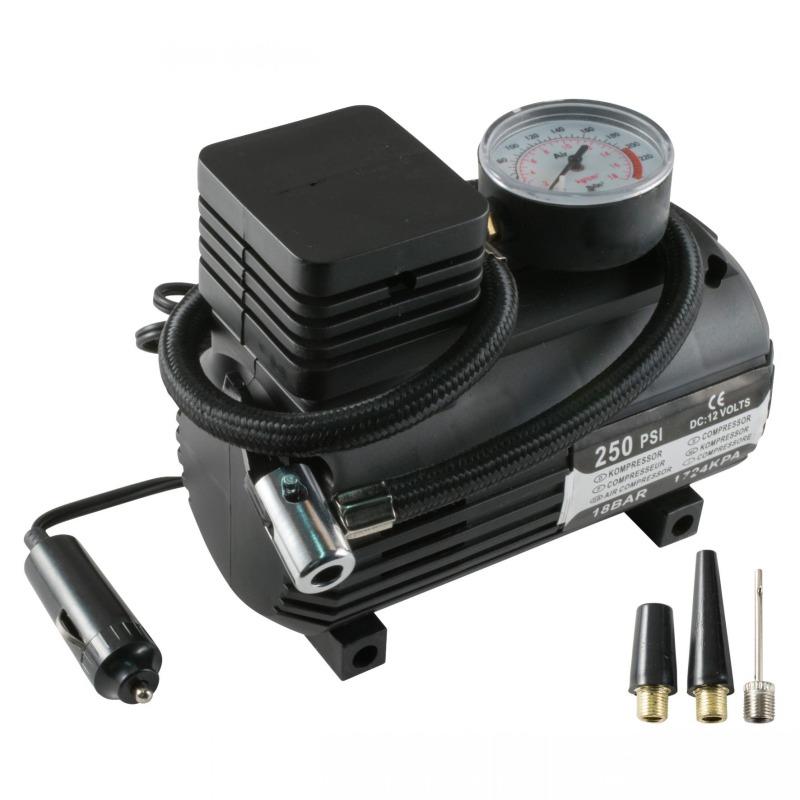 Compresor auto 12V 18 bari 250 PSI 3 adaptoare ventil 4CARS 90304 10 Compresor auto 12V 18 bari 250 PSI 3 adaptoare ventil 4CARS 90304